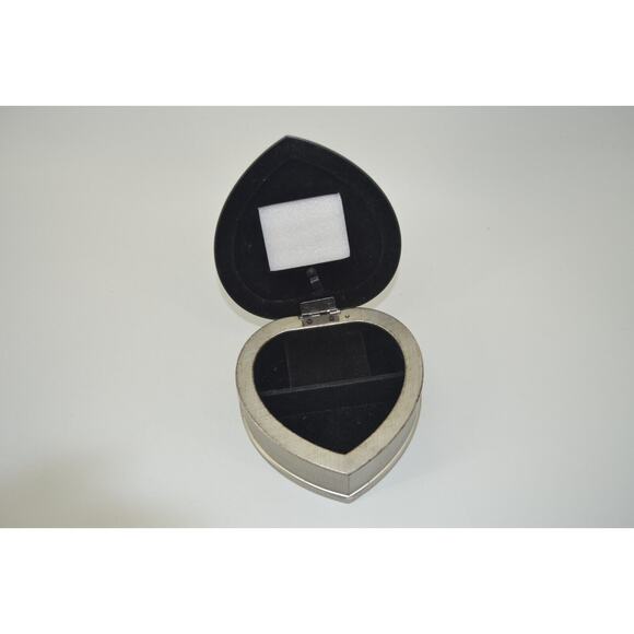 Carson Heart shaped jewelry box Silver Color Picture Frame Music Box My Friend - Picture 2 of 12